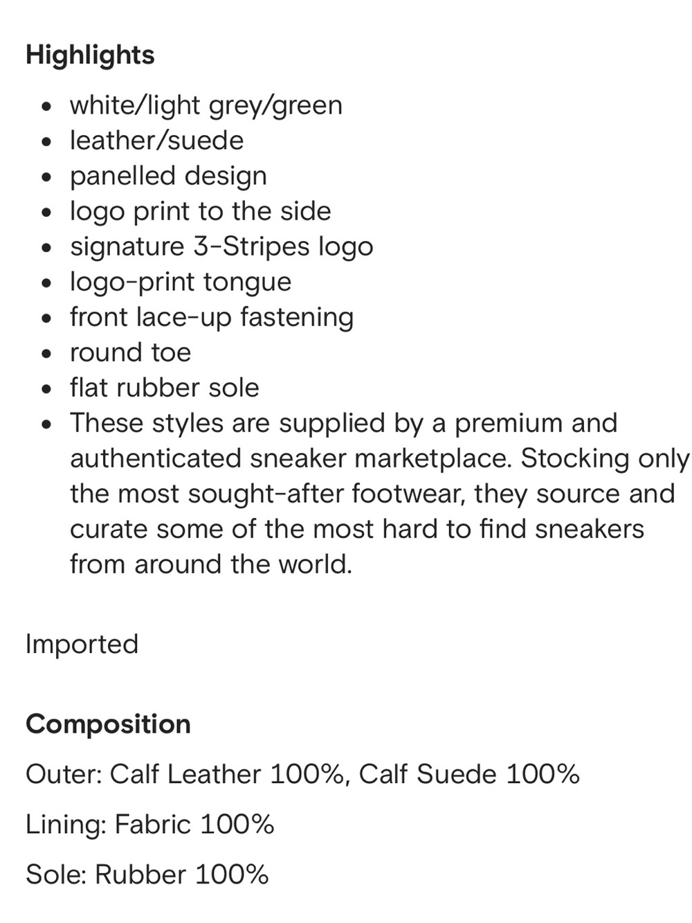 adidas Samba Low-Top Sneakers in Silver and Green with Gum Sole - Picture 6 of 7